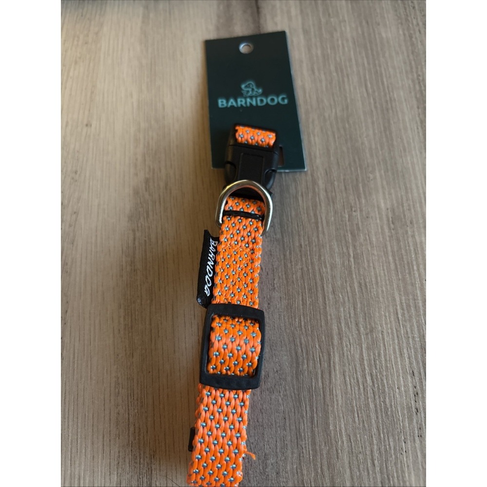 Barndog Orange Collar Small/medium Dogs- New With Tags